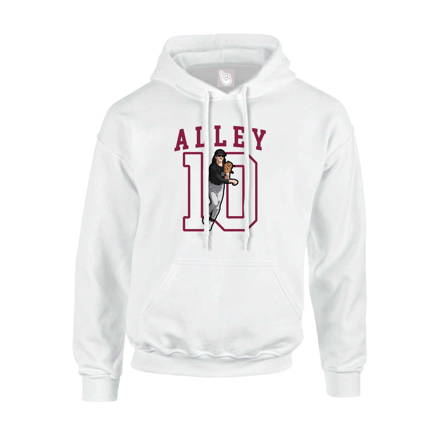 Hoodie — Shirsey in White