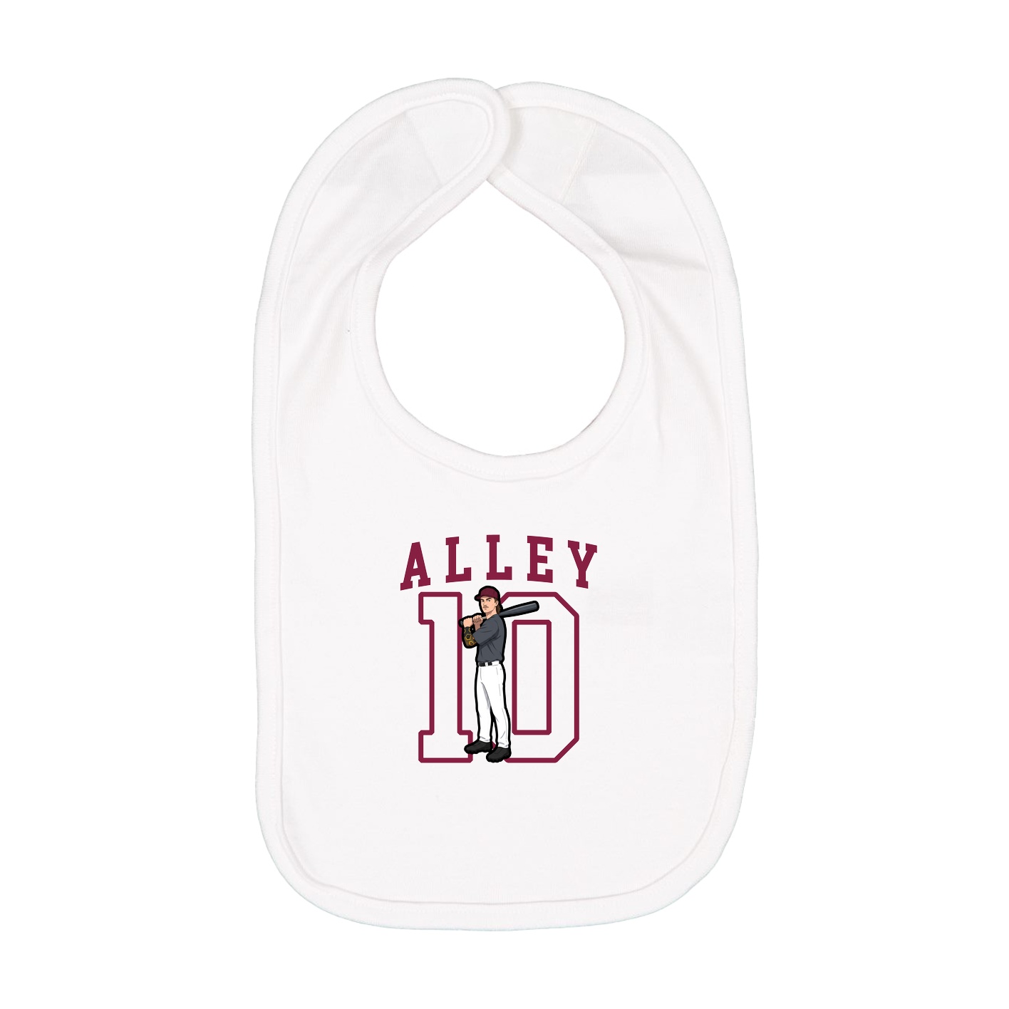 Infant Bib — Shirsey in White