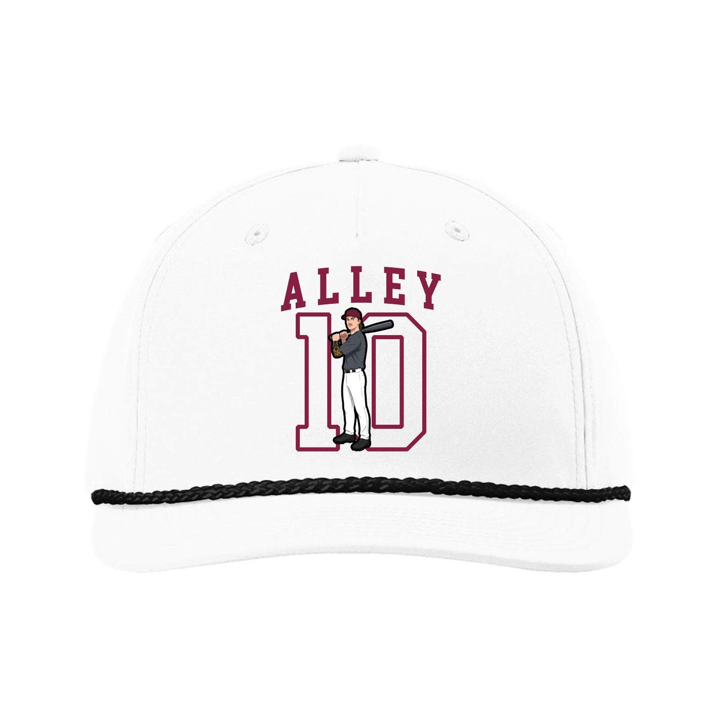 Five-Panel Classic Rope Cap — Shirsey in White