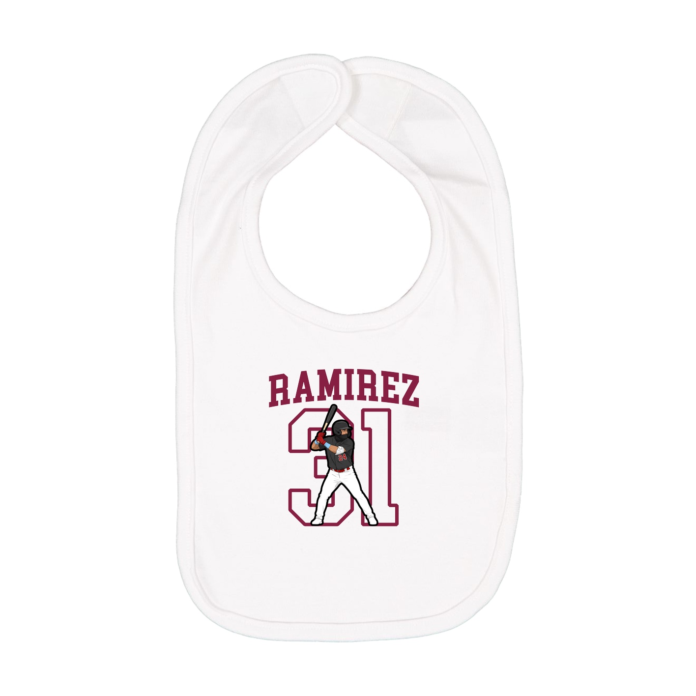 Infant Bib — Shirsey in White