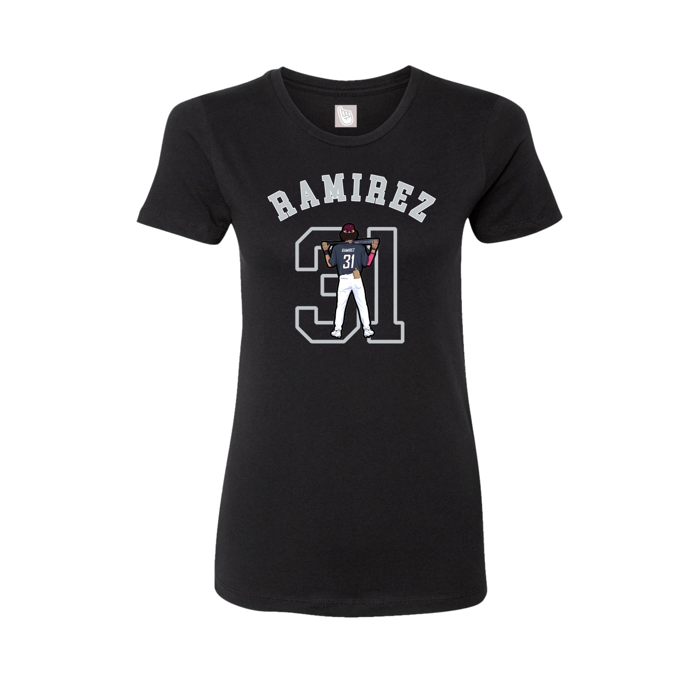 Fitted Women's Tee — Shirsey Arch in Black
