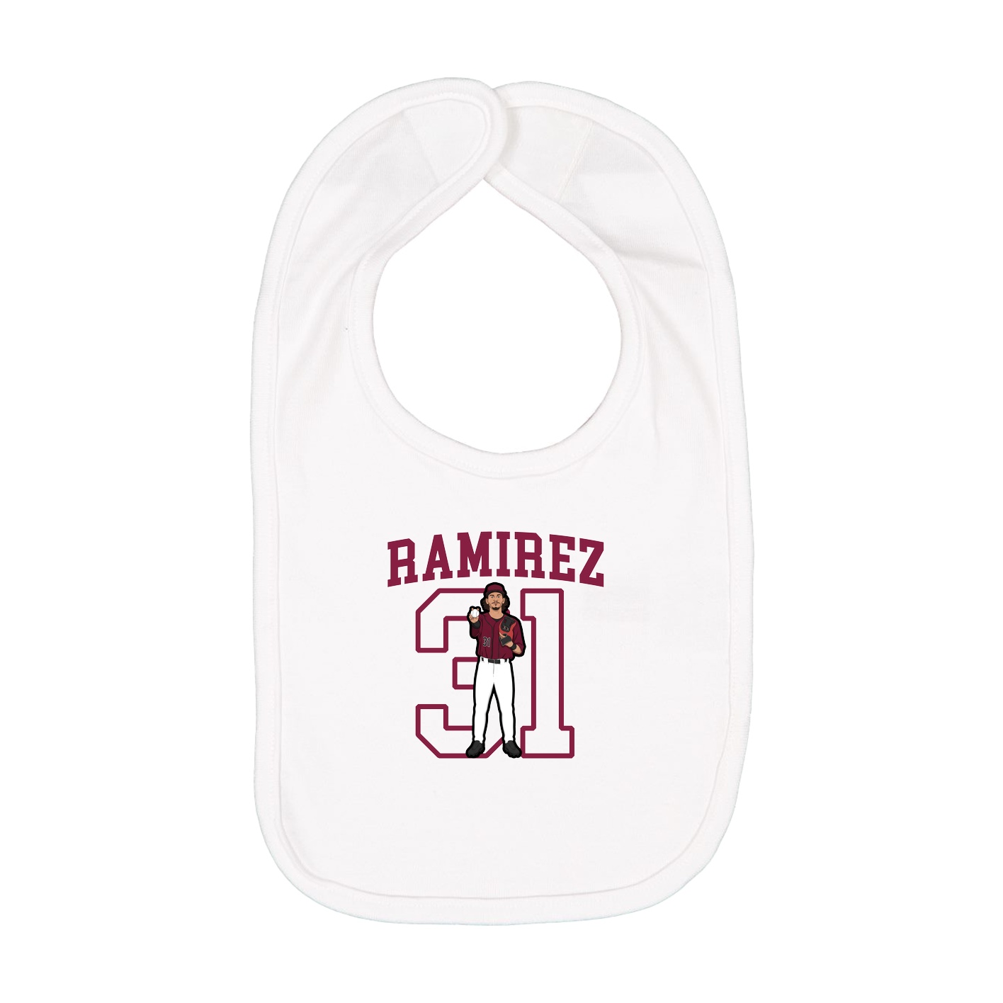 Infant Bib — Shirsey in White