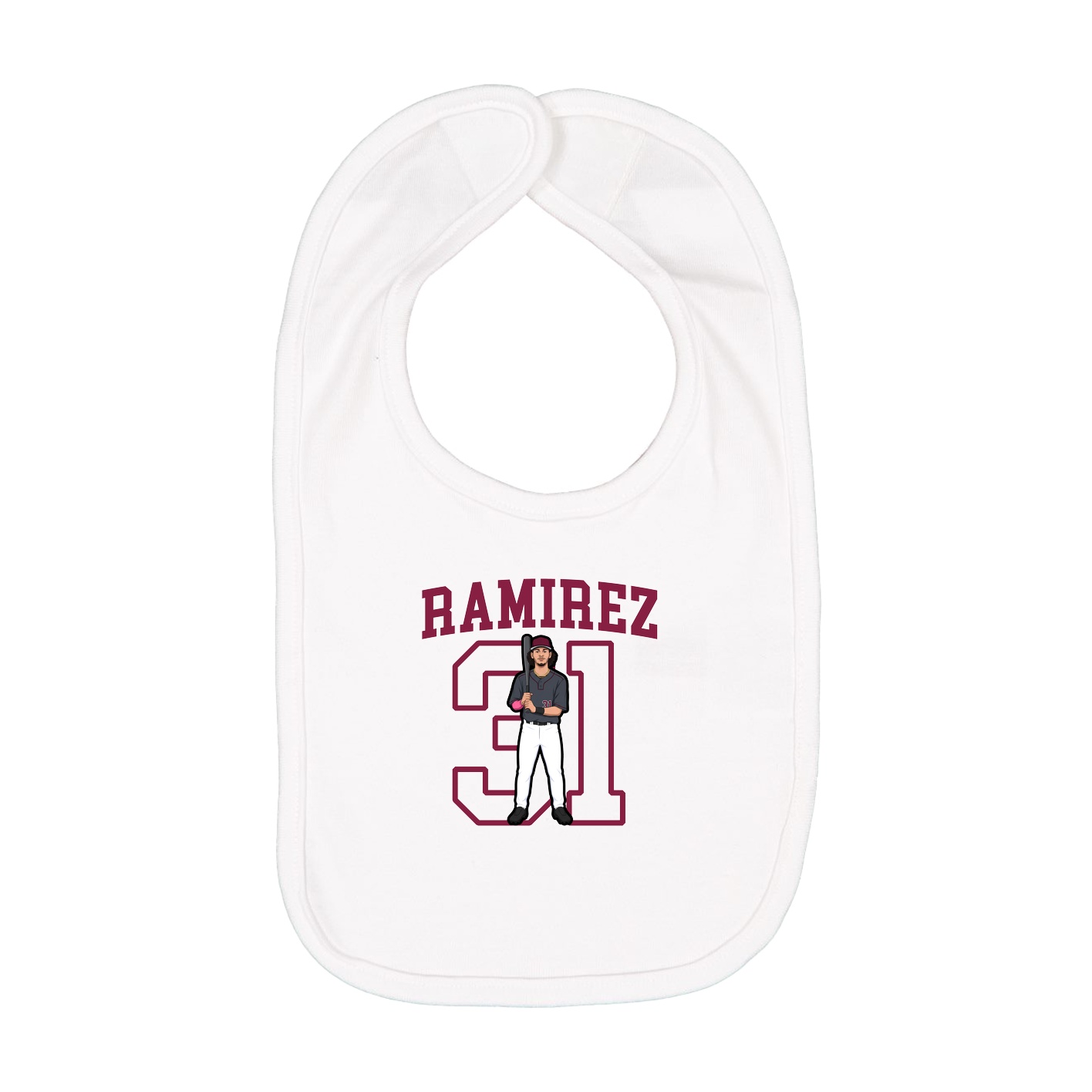 Infant Bib — Shirsey in White