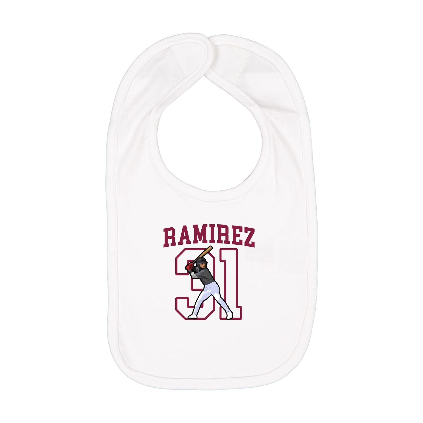 Infant Bib — Shirsey in White