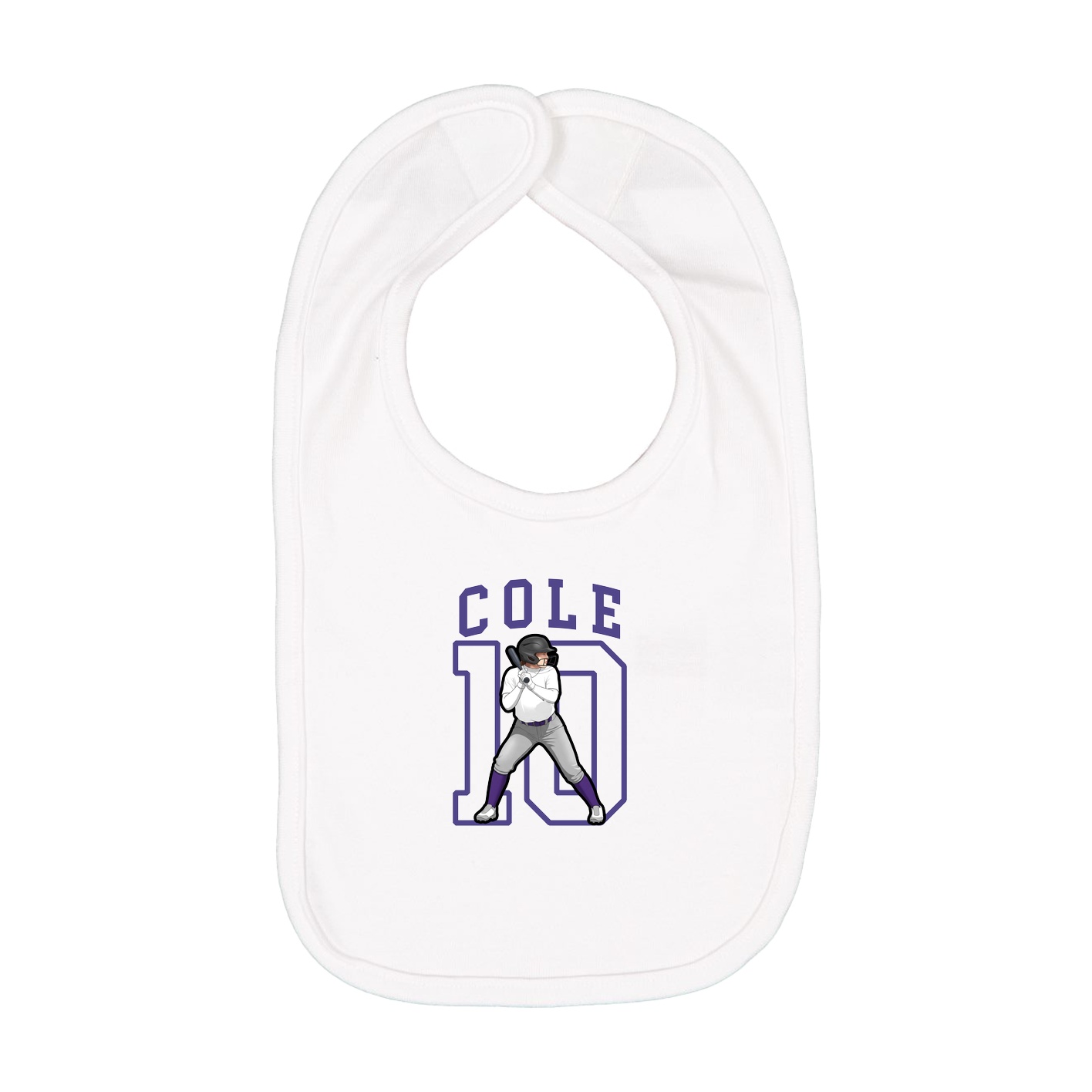Infant Bib — Shirsey in White