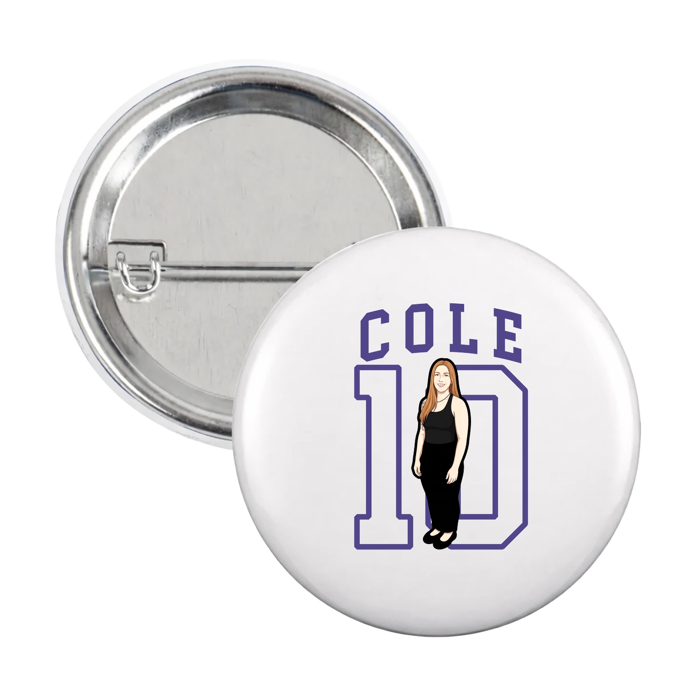 Game Day Button — Shirsey in White
