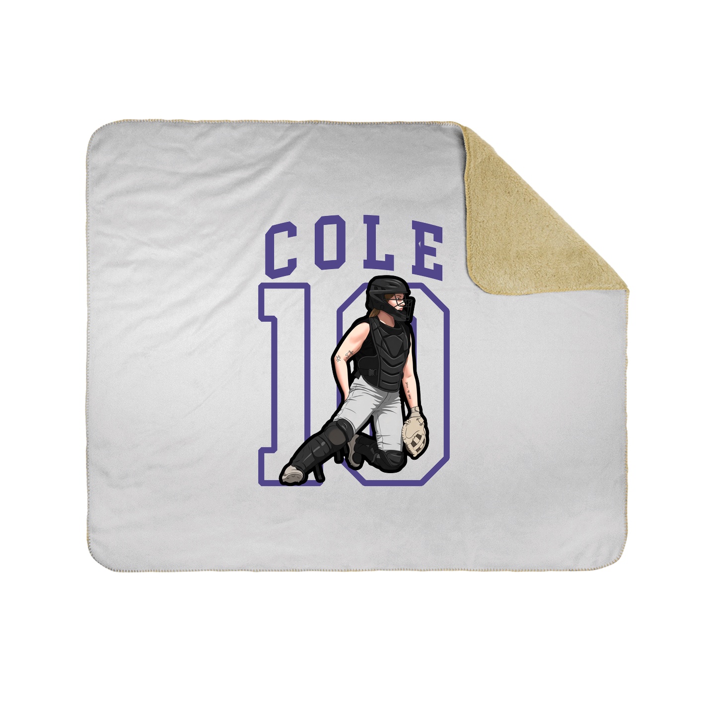 Throw Blanket — Shirsey in White