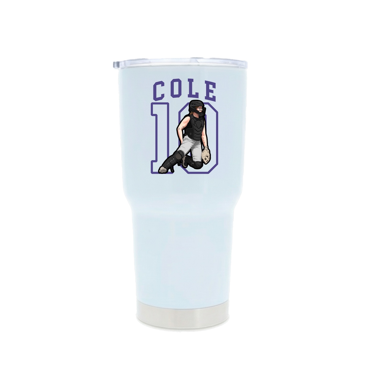 30oz Stainless Steel Tumbler — Shirsey in White