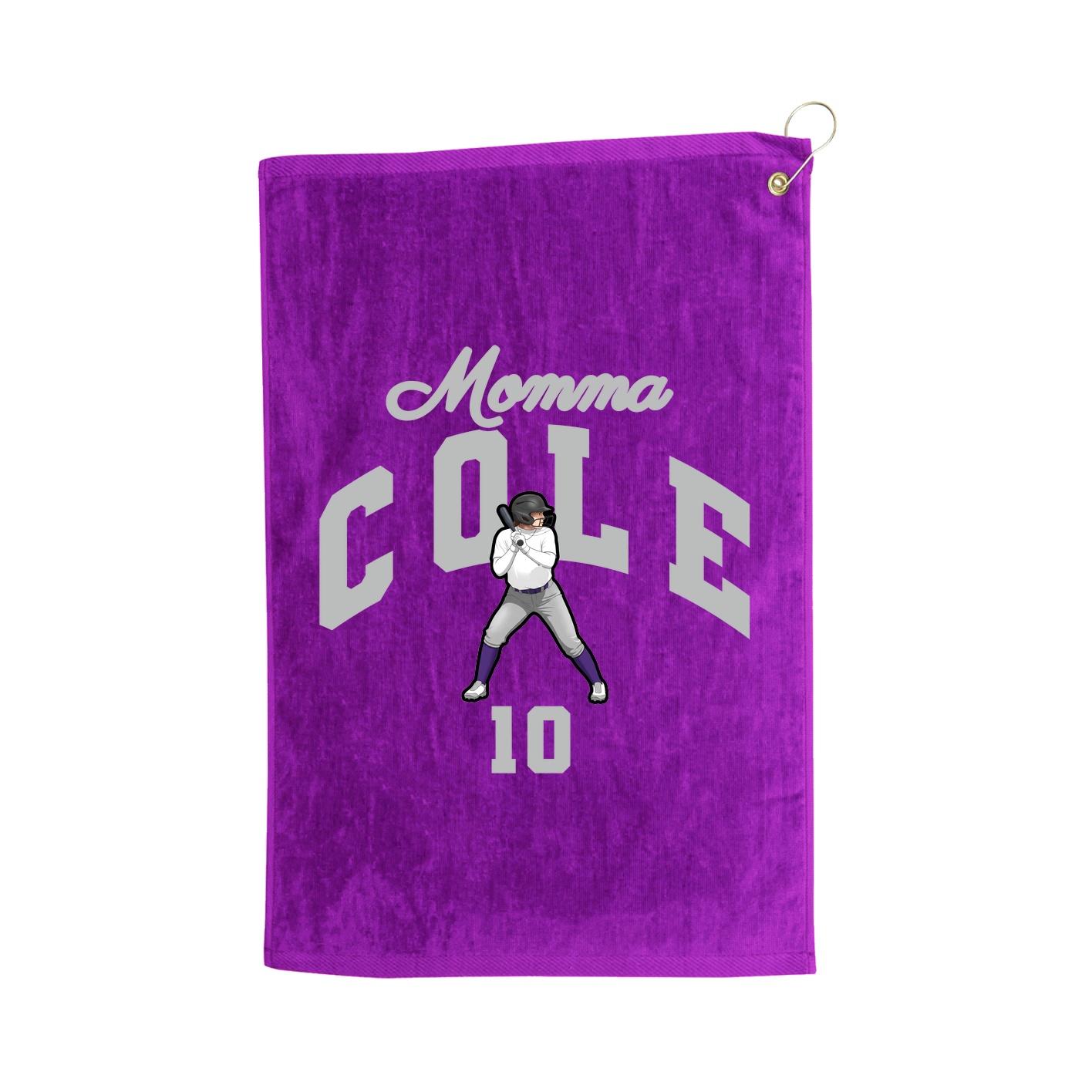 Golf Towel — Mothers Day Arch in Purple