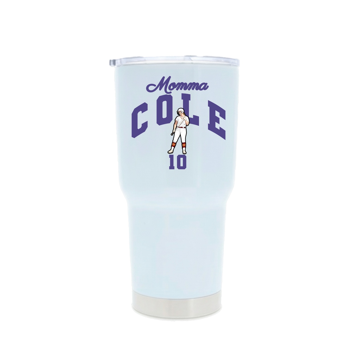 30oz Stainless Steel Tumbler — Mothers Day Arch in White