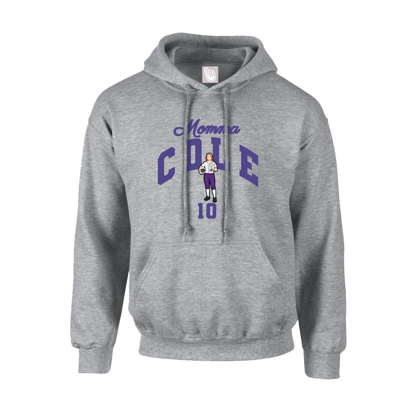 Youth Hoodie — Mothers Day Arch in Grey
