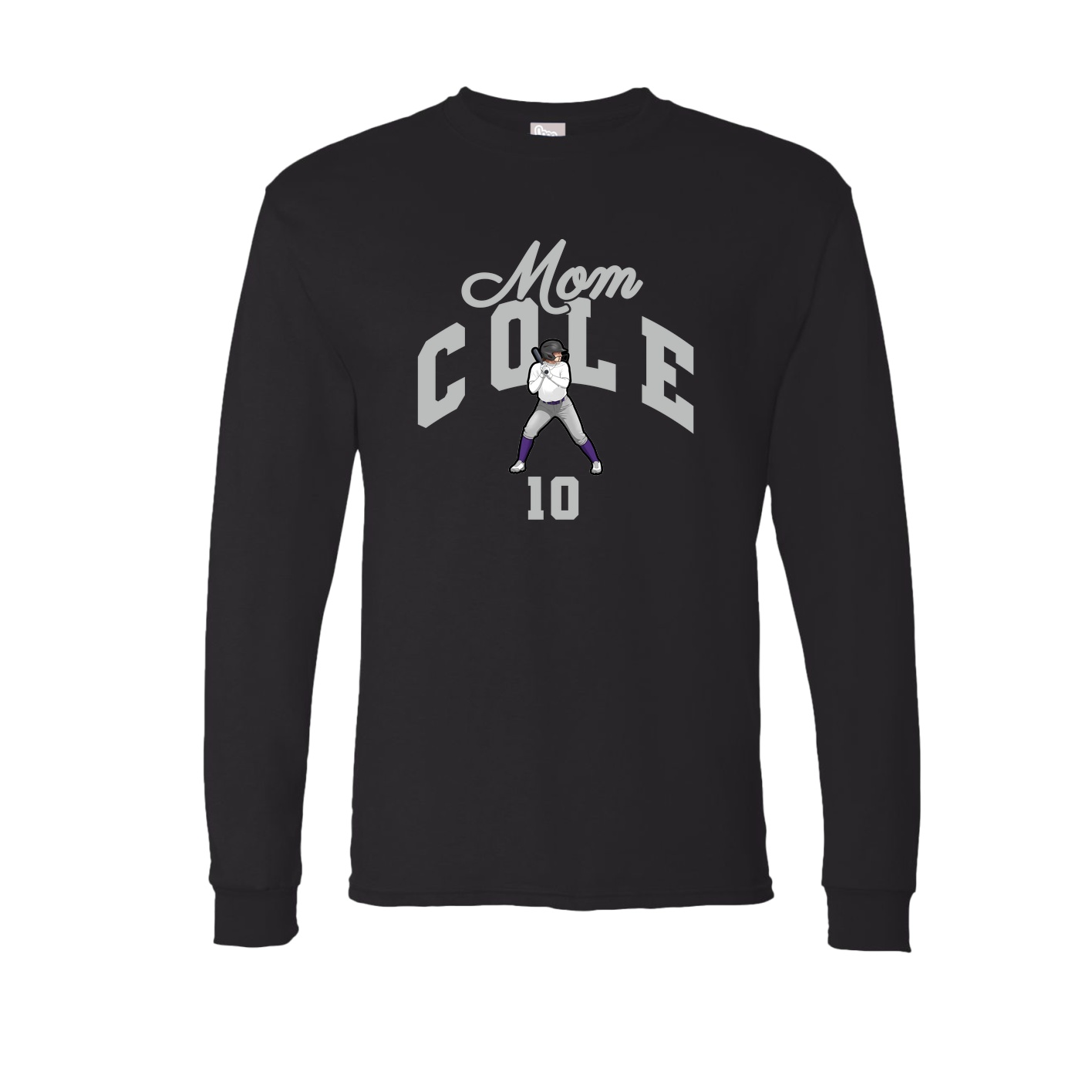 Long Sleeve Tee — Mothers Day Arch in Black