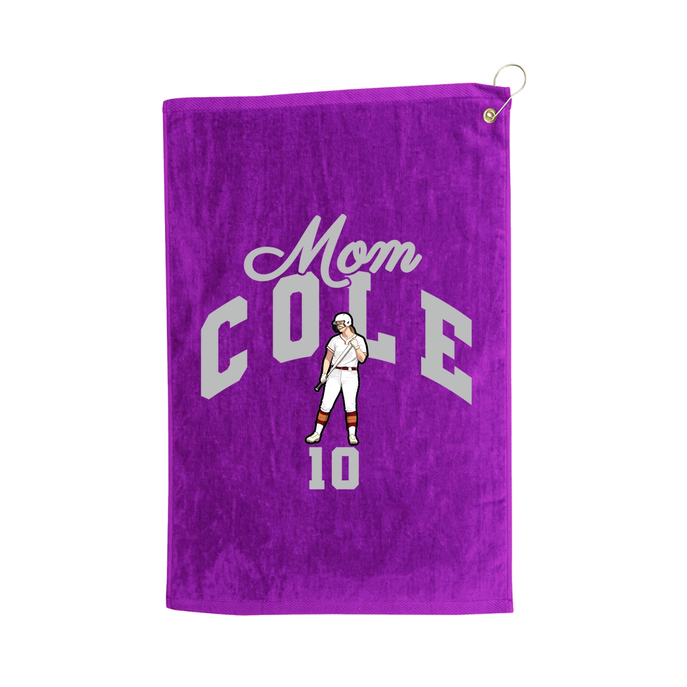 Golf Towel — Mothers Day Arch in Purple