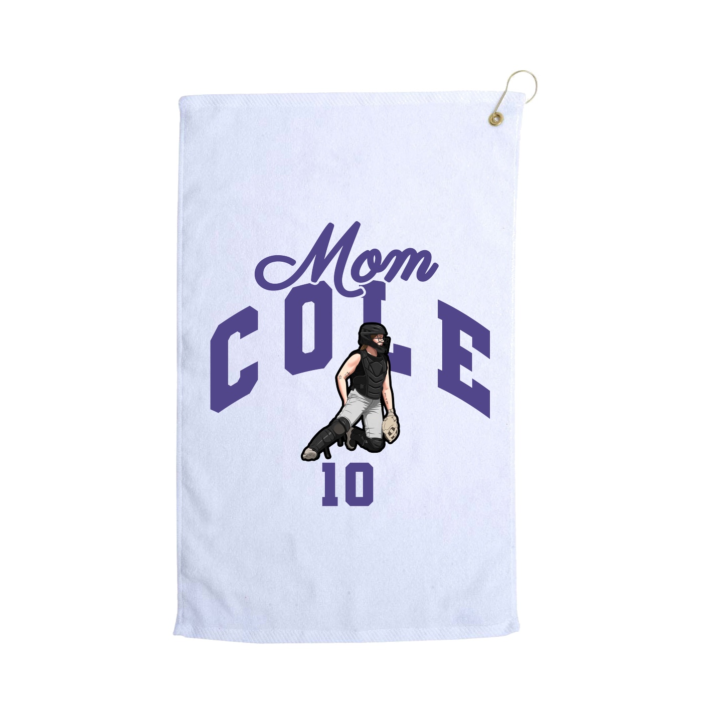 Golf Towel — Mothers Day Arch in White
