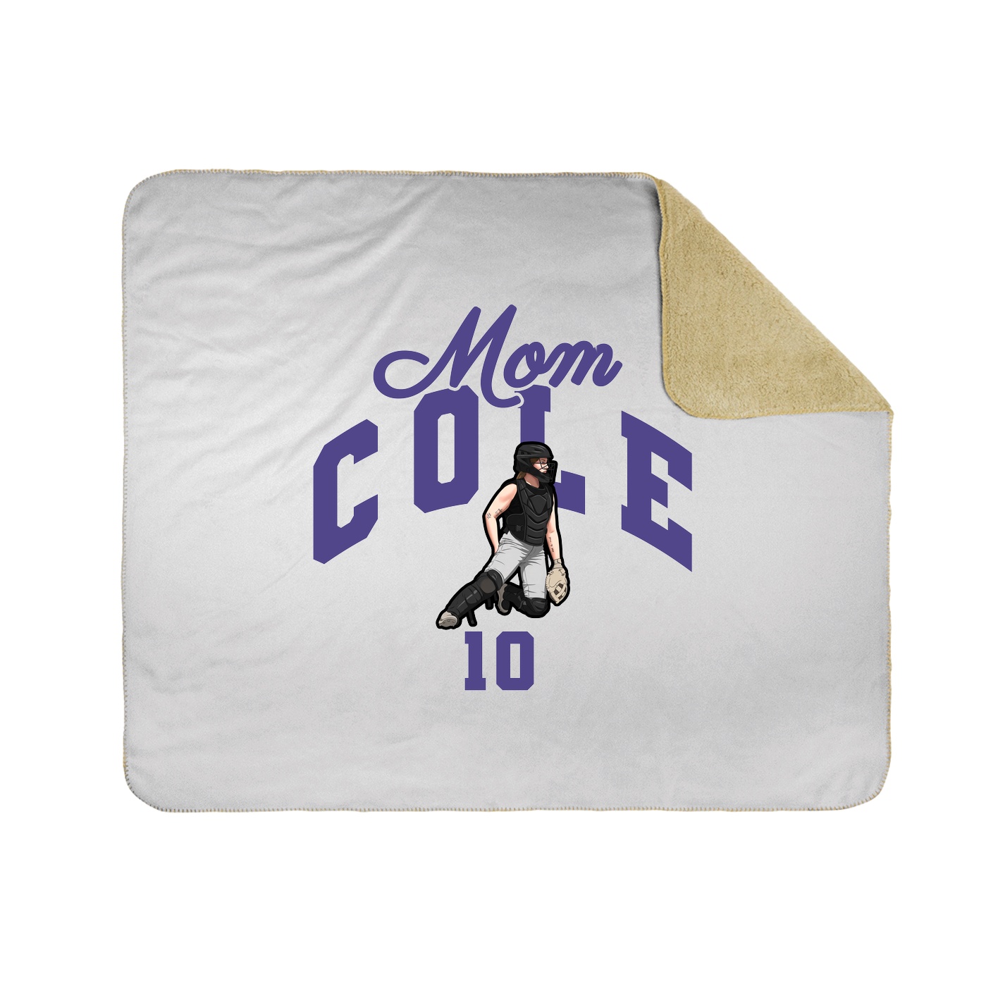 Throw Blanket — Mothers Day Arch in White