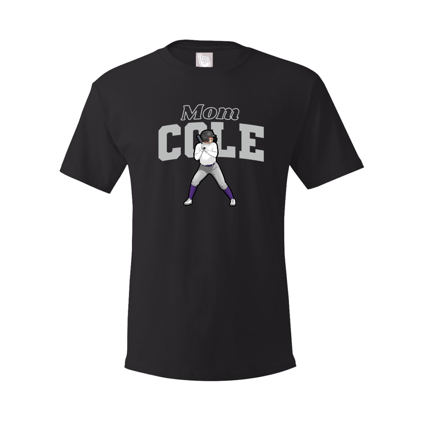 Youth Tee — Mothers Day Block in Black