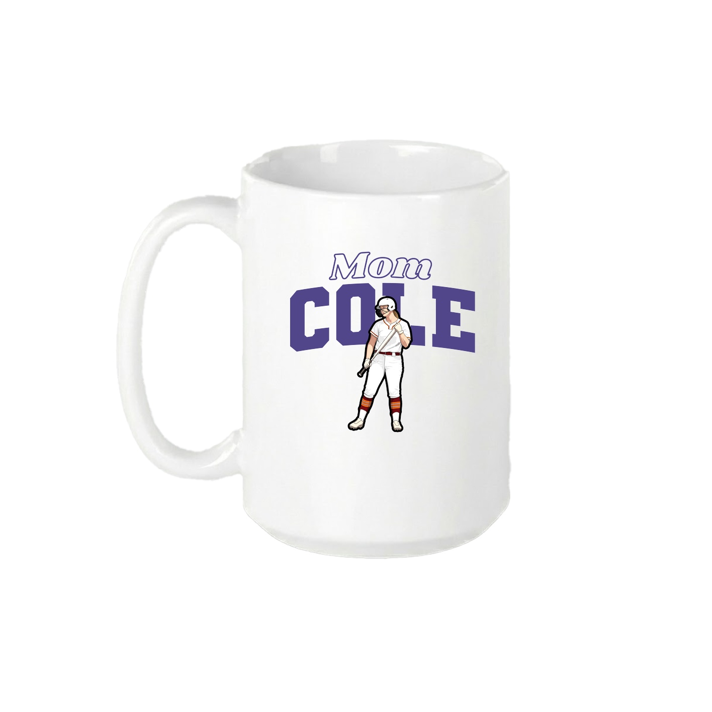 15oz Coffee Mug — Mothers Day Block in White