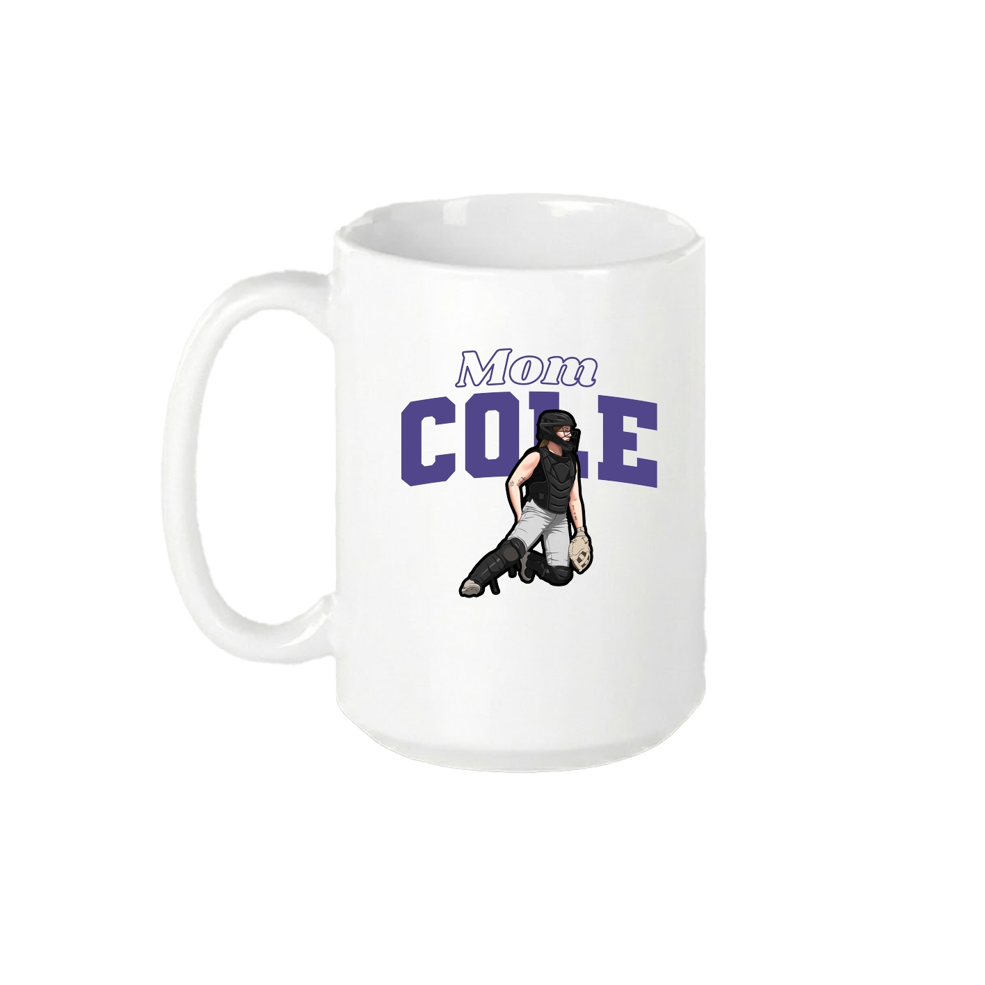 15oz Coffee Mug — Mothers Day Block in White
