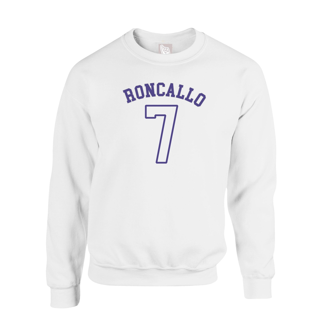 Fleece Crew — Shirsey Arch in White