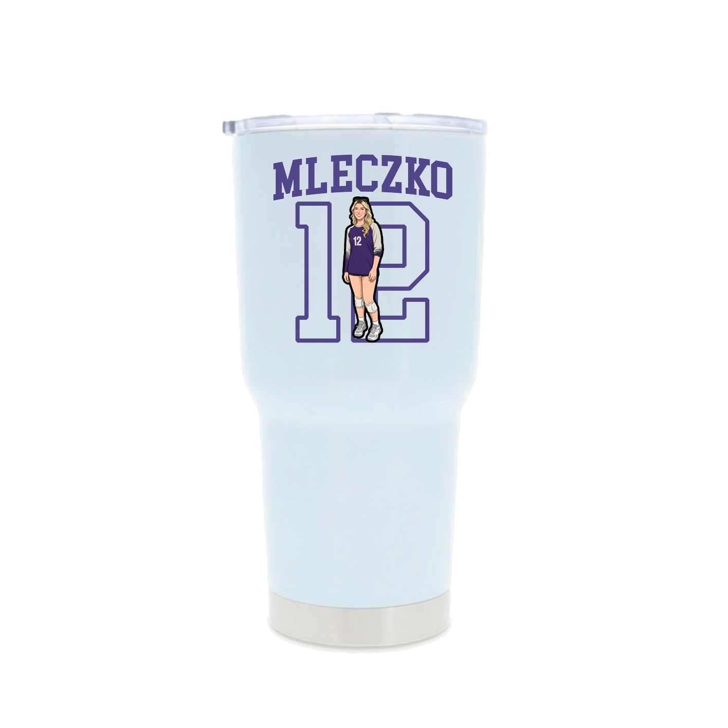 30oz Stainless Steel Tumbler — Shirsey in White