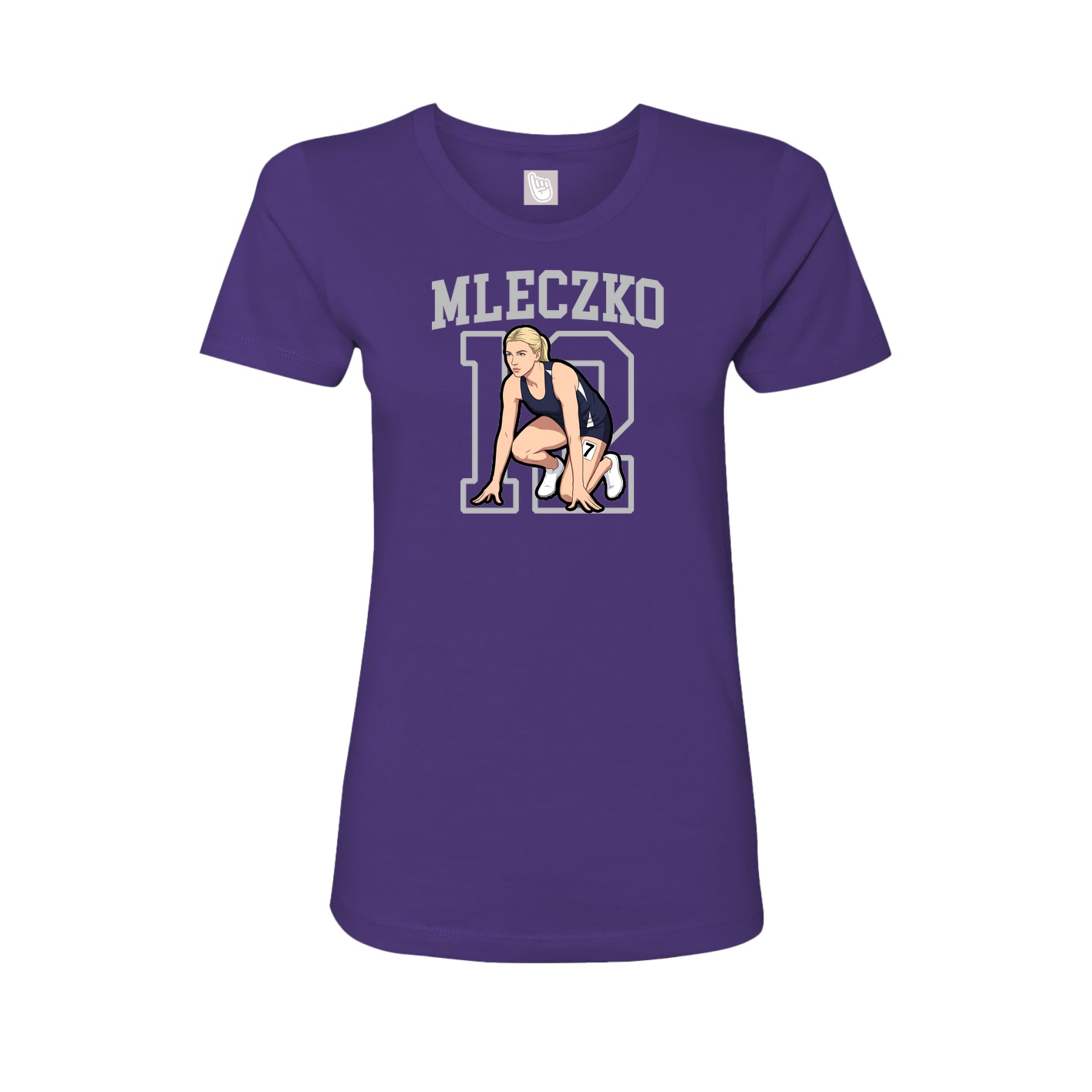 Fitted Women's Tee — Shirsey in Purple