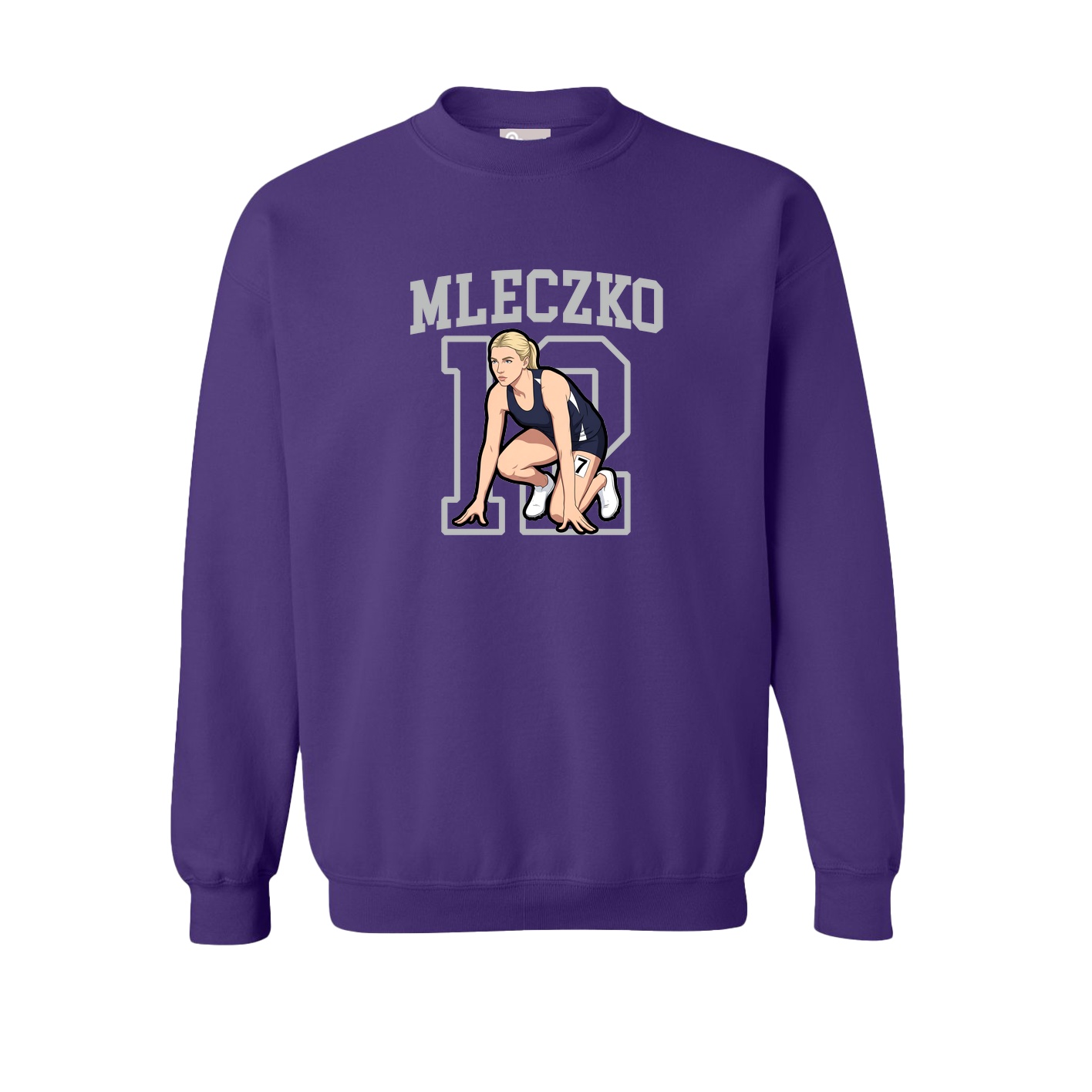 Fleece Crew — Shirsey in Purple