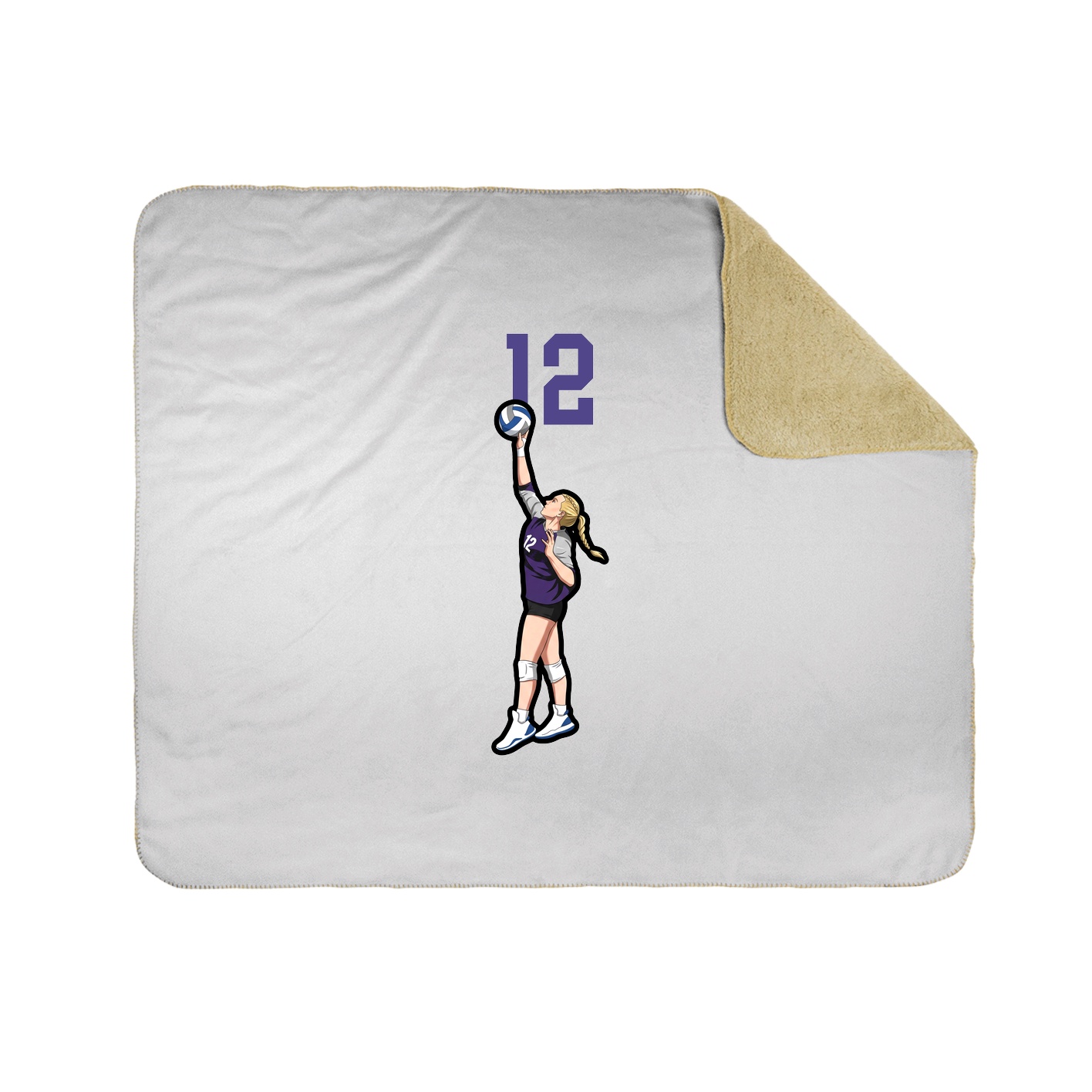 50x60 Sherpa Lined Throw Blanket