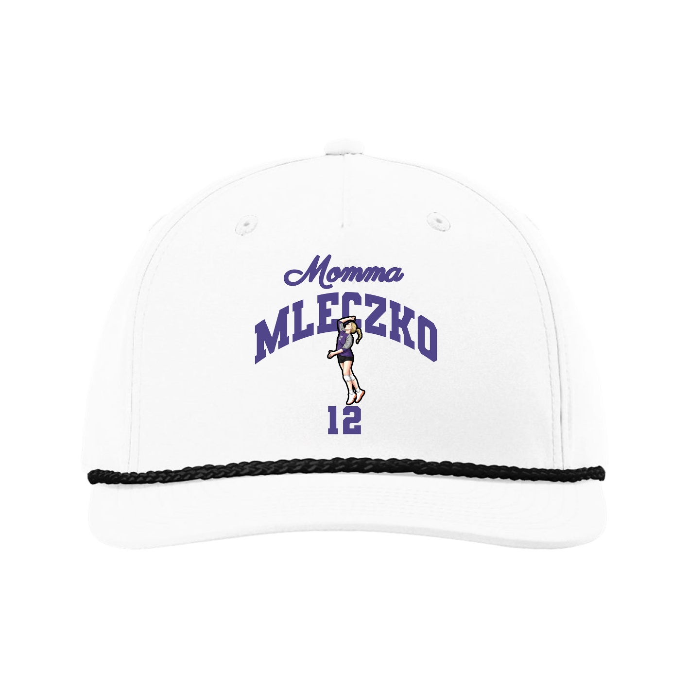 Five-Panel Classic Rope Cap — Mothers Day Arch in White