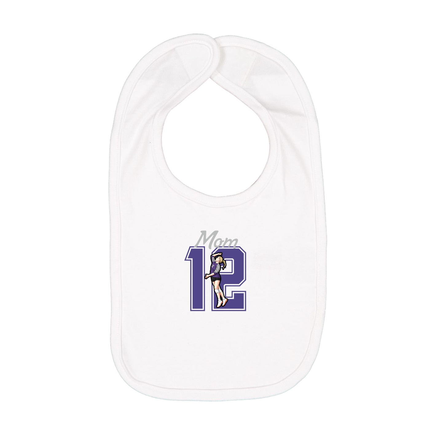 Infant Bib — Mothers Day Shirsey in White