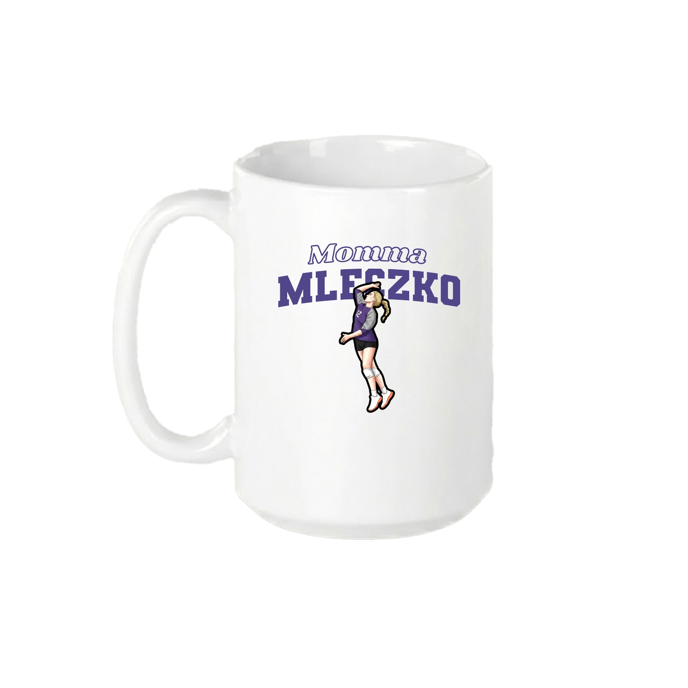15oz Coffee Mug — Mothers Day Block in White