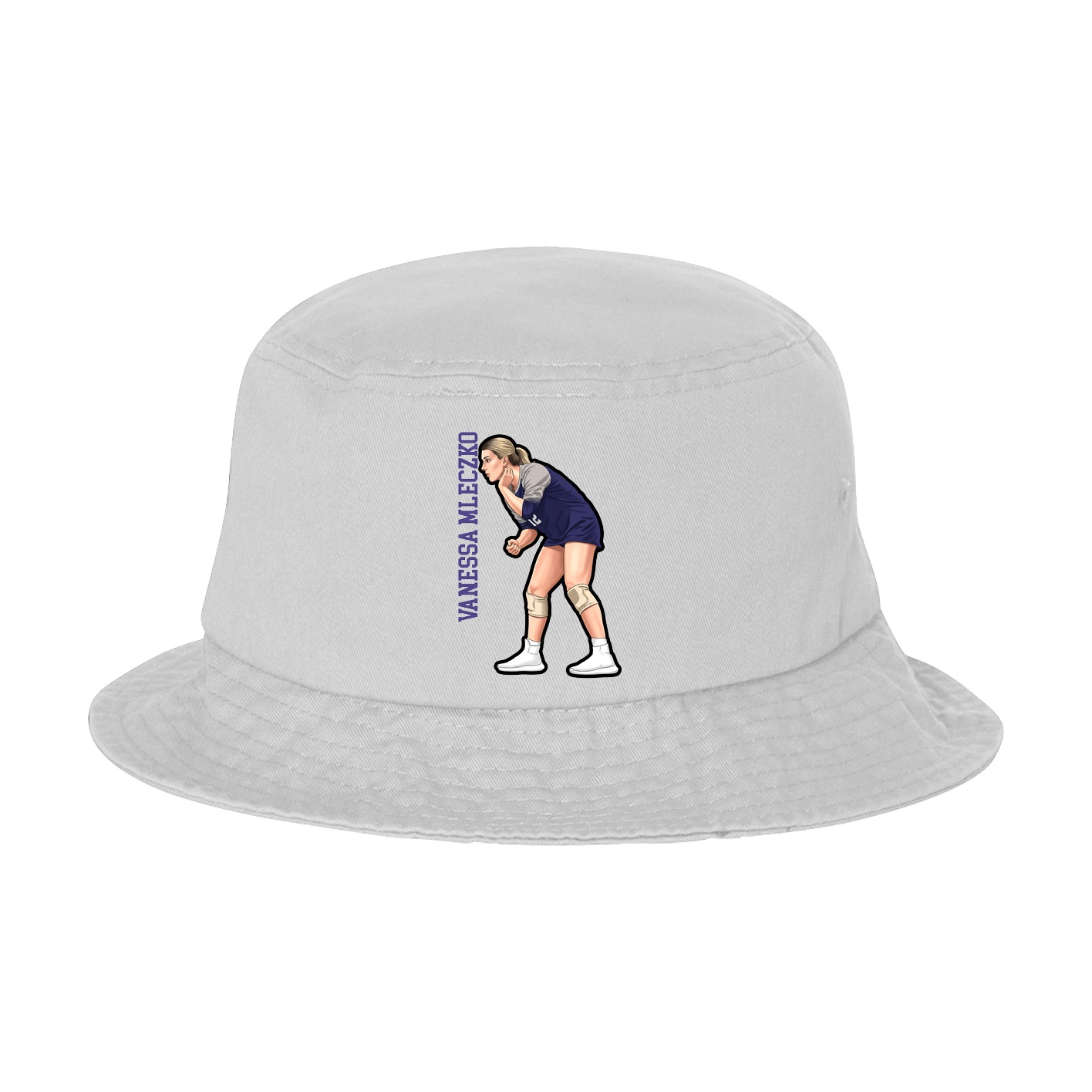 Bucket Cap — Name Vertical in White