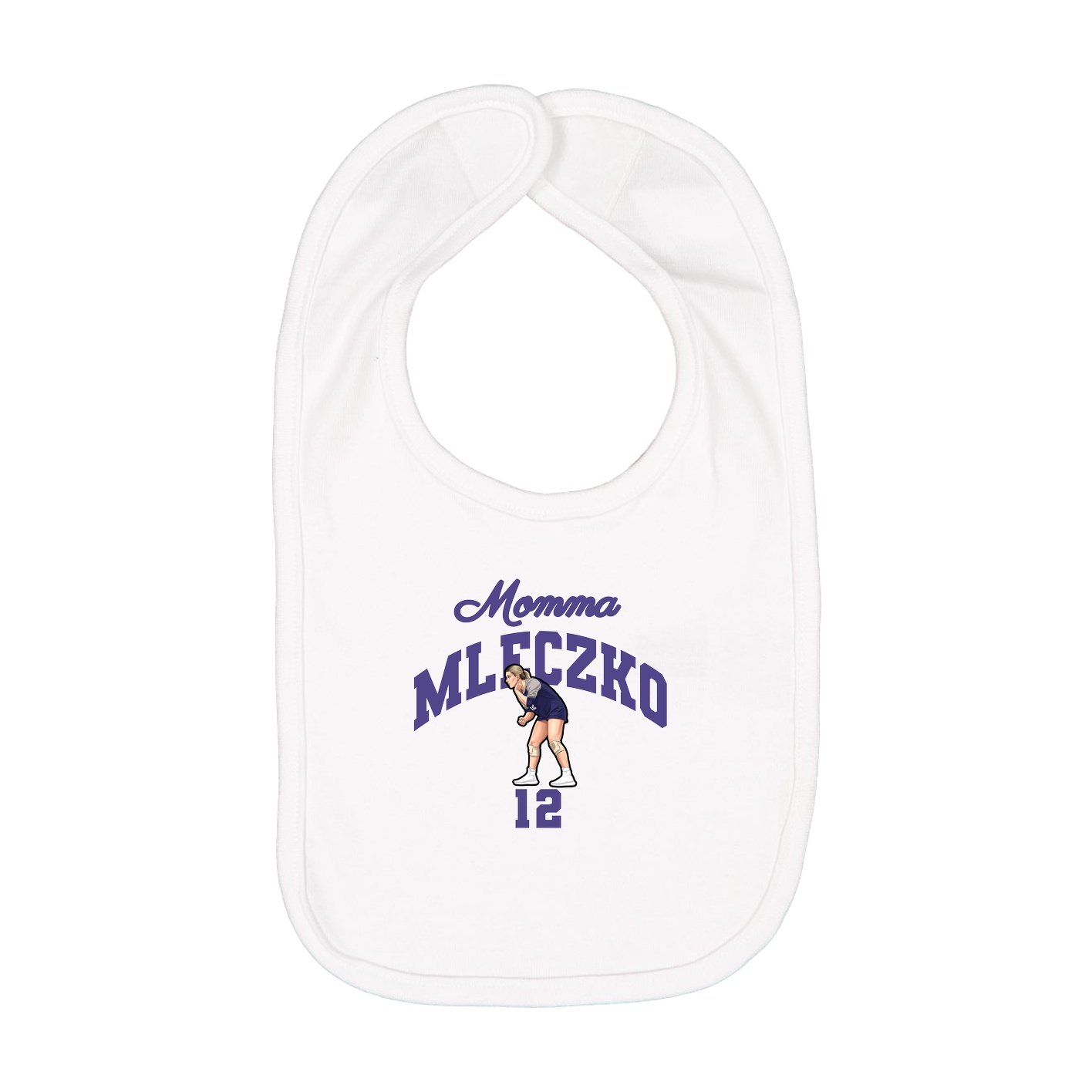 Infant Bib — Mothers Day Arch in White