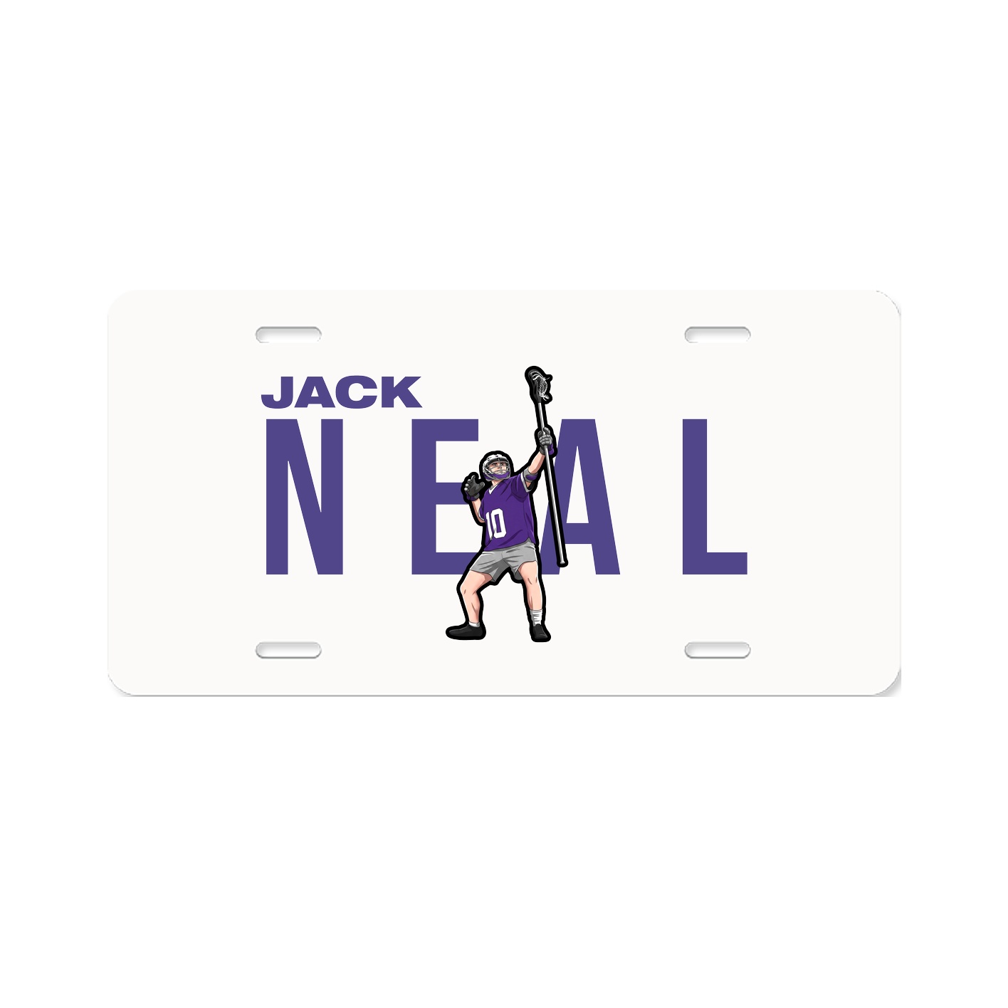 License Plate — Player Name in Classic