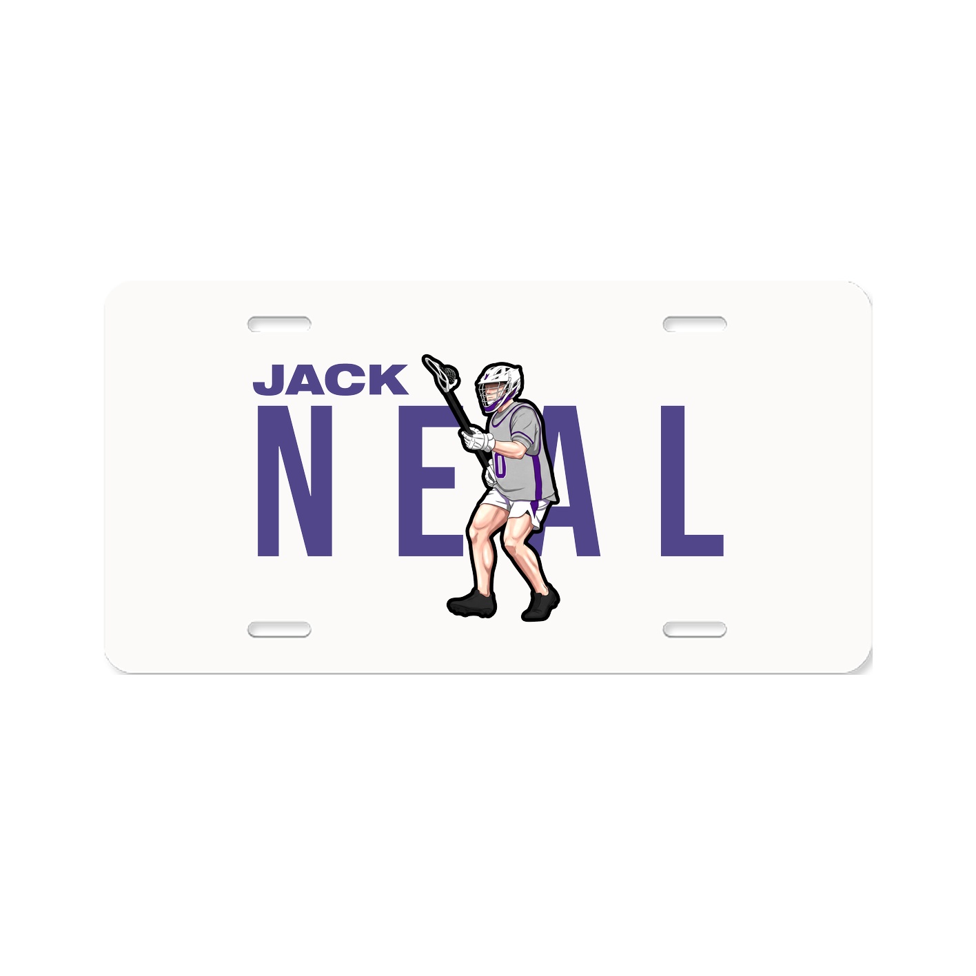License Plate — Player Name in Classic