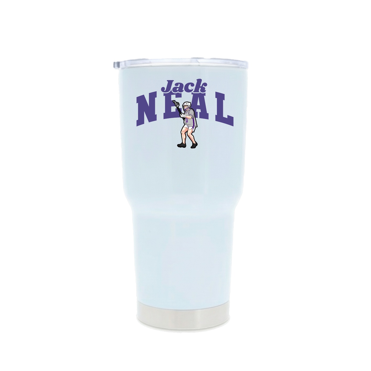 30oz Stainless Steel Tumbler — Signature Arch in White