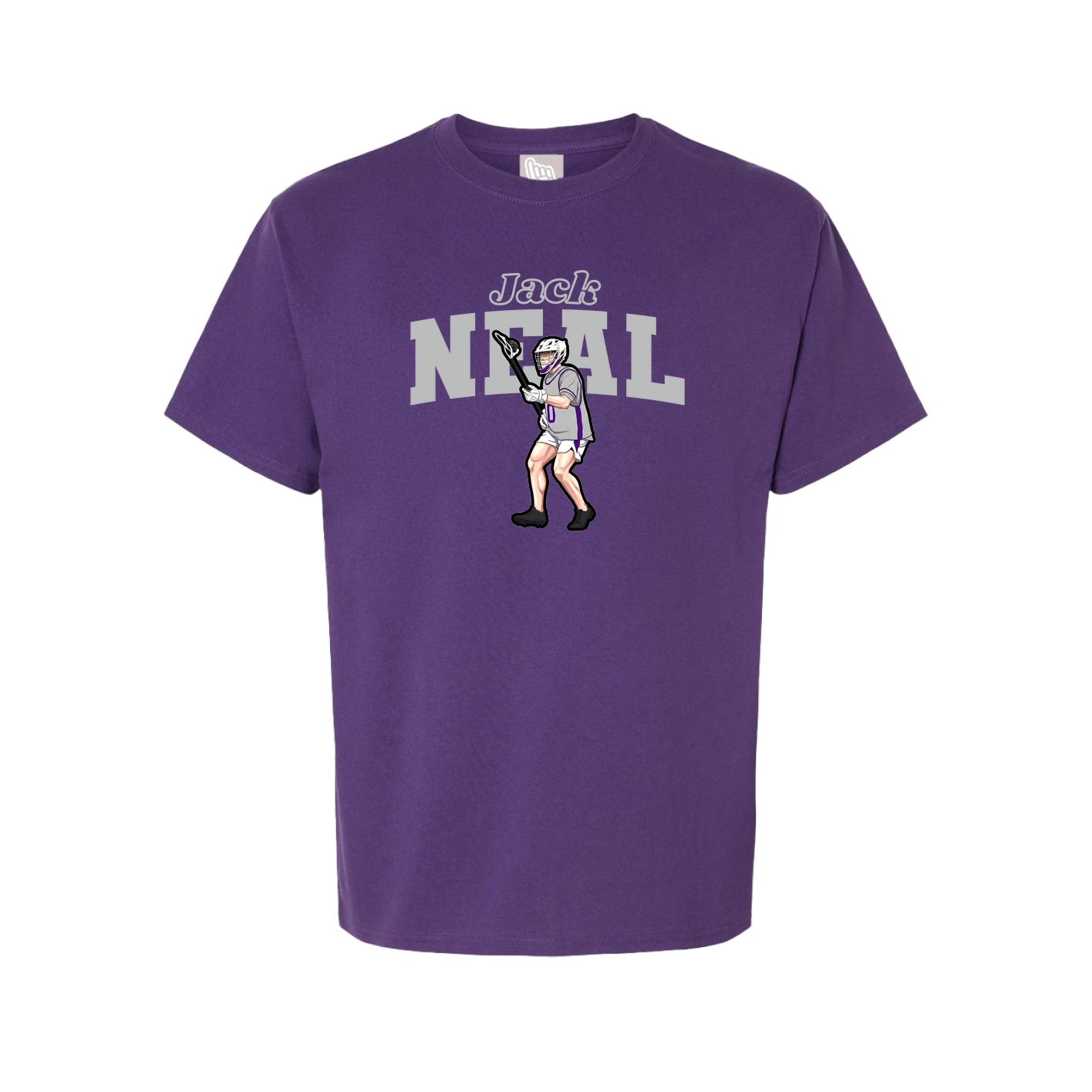 Youth Tee — Name Arch in Purple