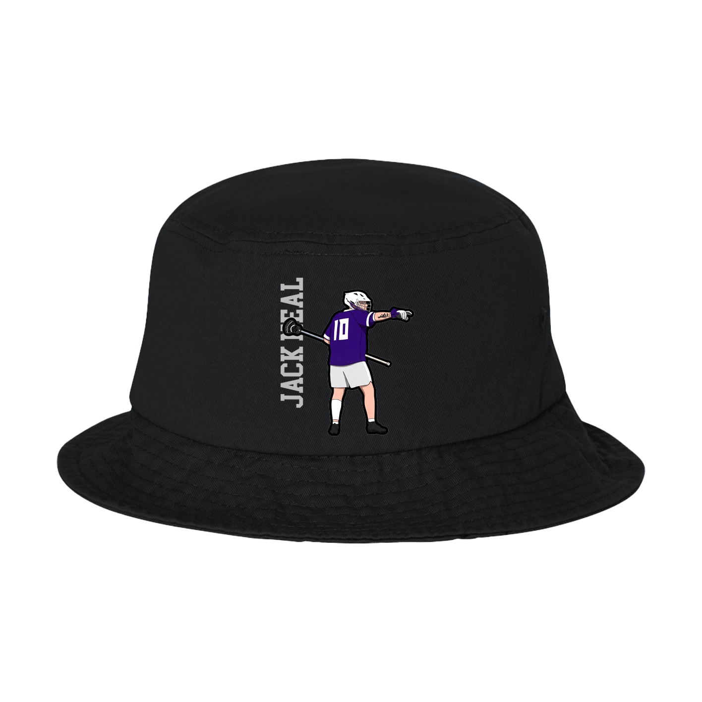 Bucket Cap — Name Vertical in Black