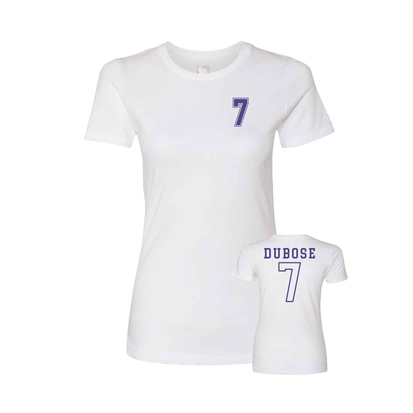 Womens Tee — Chest Back in White