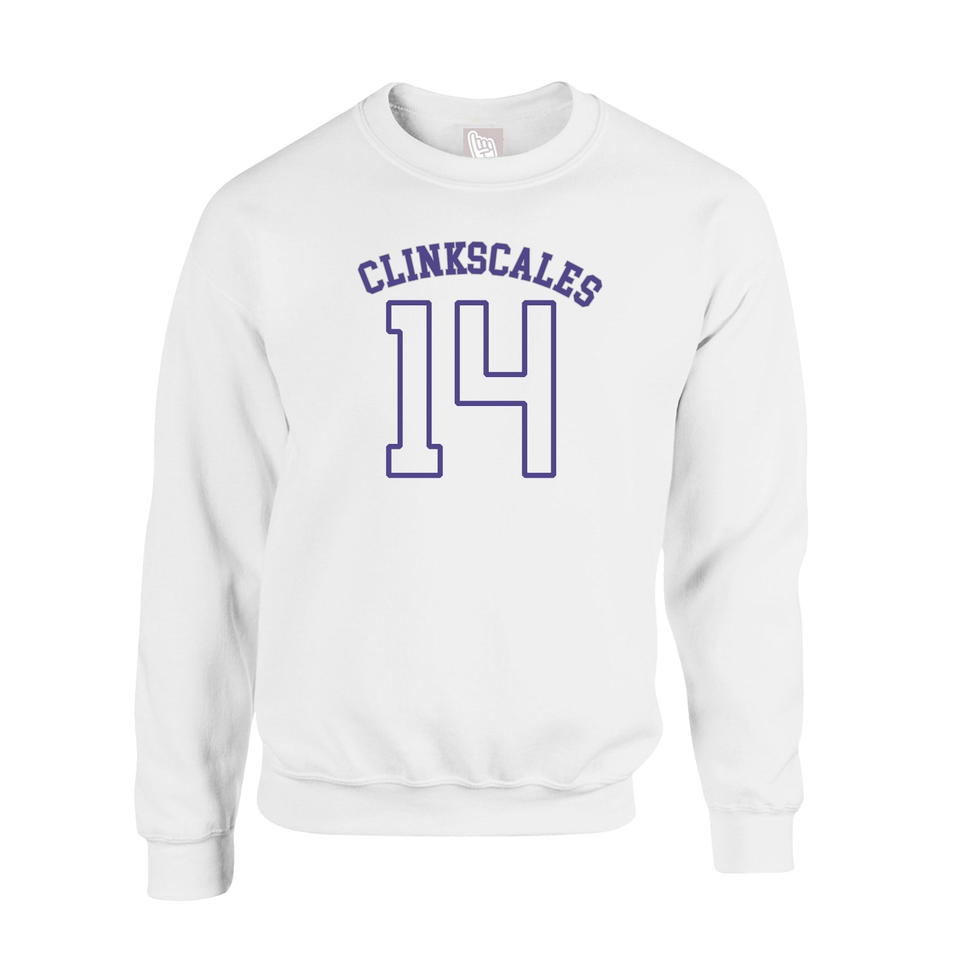 Fleece Crew — Shirsey Arch in White