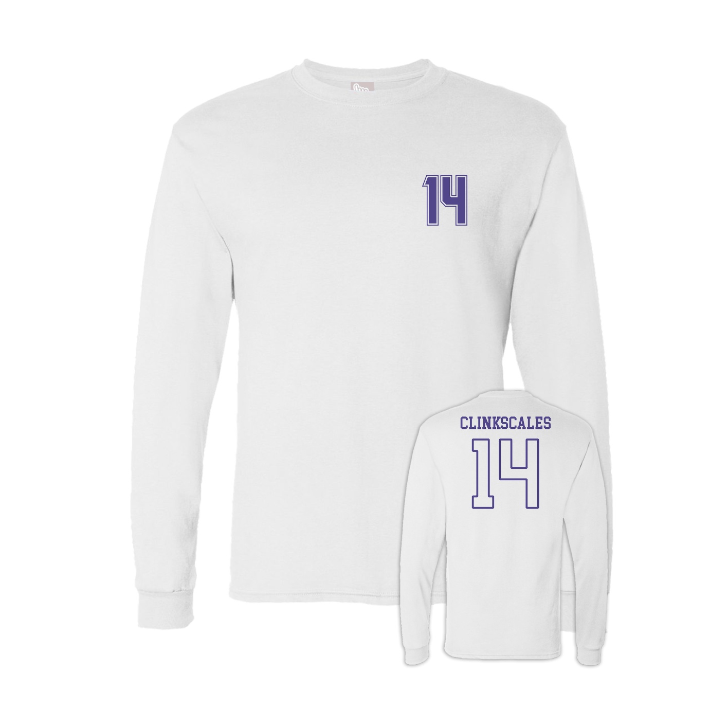 Long Sleeve Tee — Chest Back in White