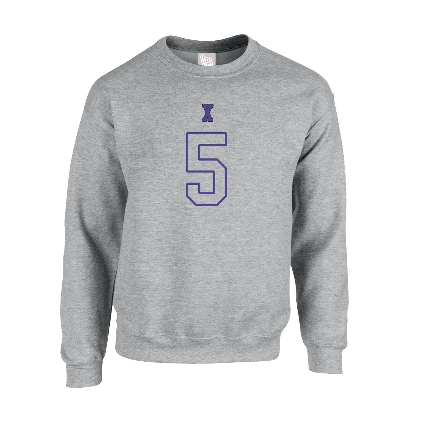Fleece Crew — Shirsey Arch in Grey