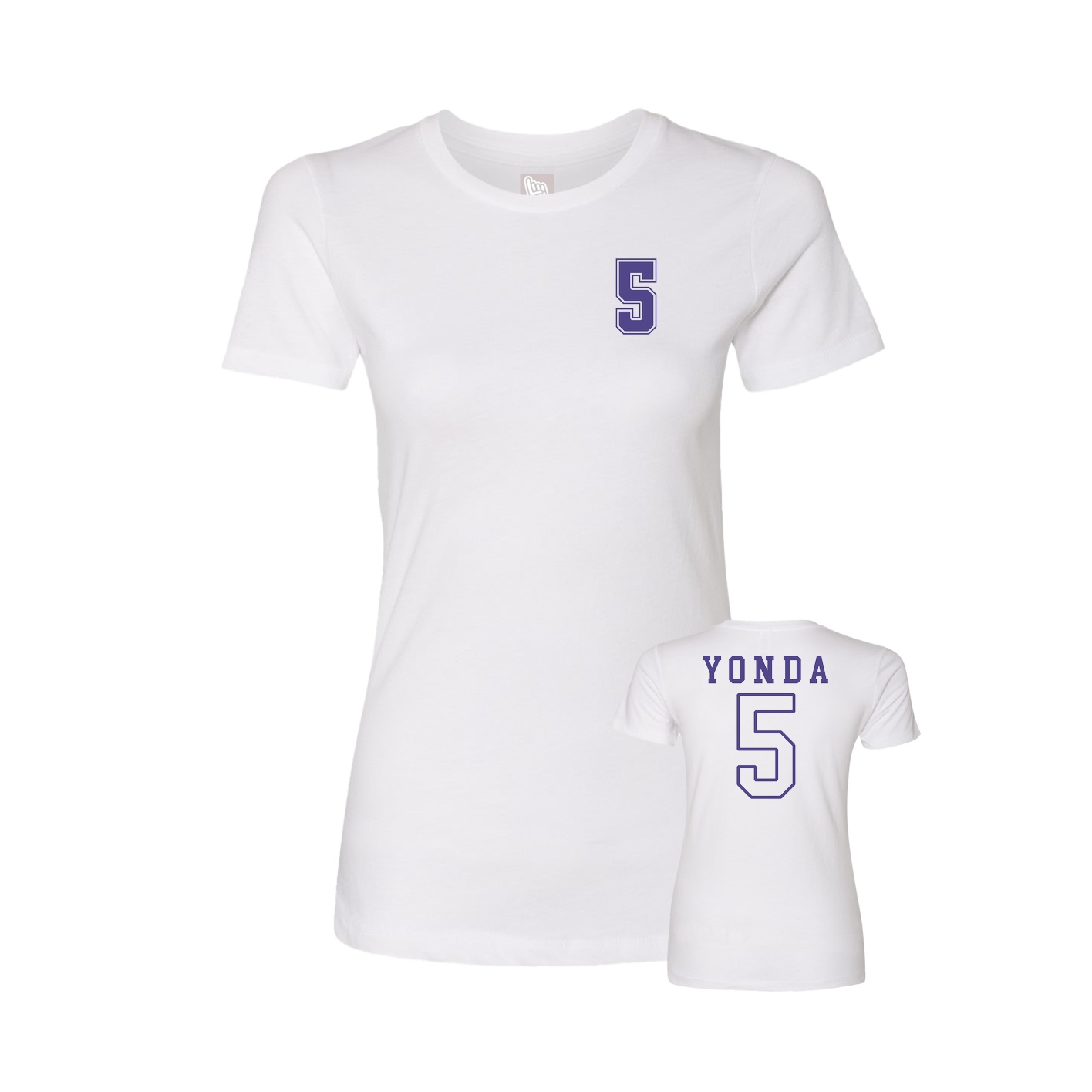 Womens Tee — Chest Back in White