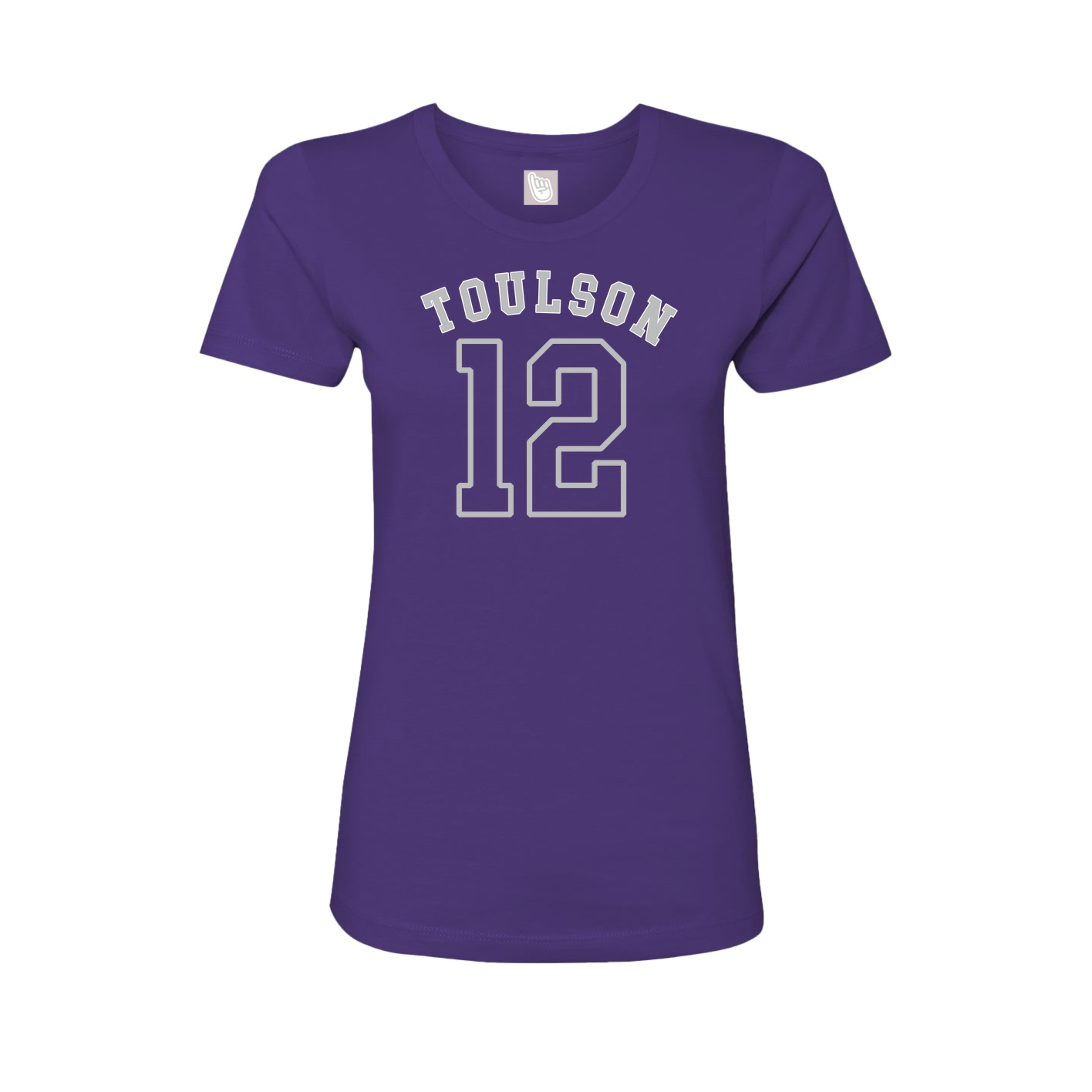 Fitted Women's Tee — Shirsey Arch in Purple