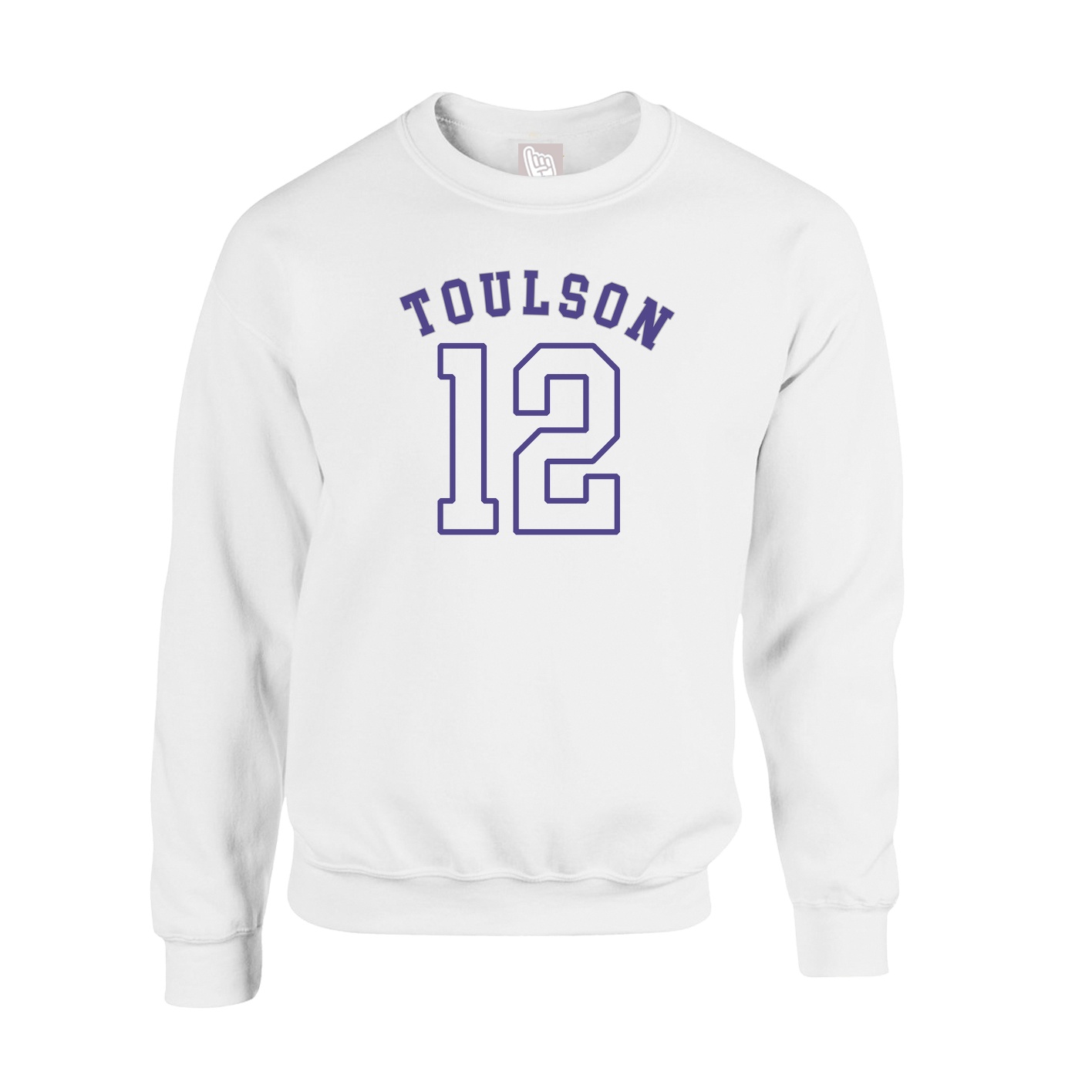 Fleece Crew — Shirsey Arch in White