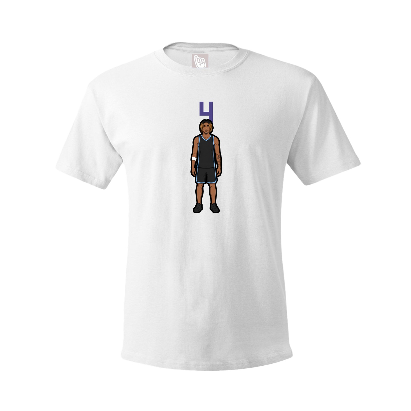 Tee — Number Top in White