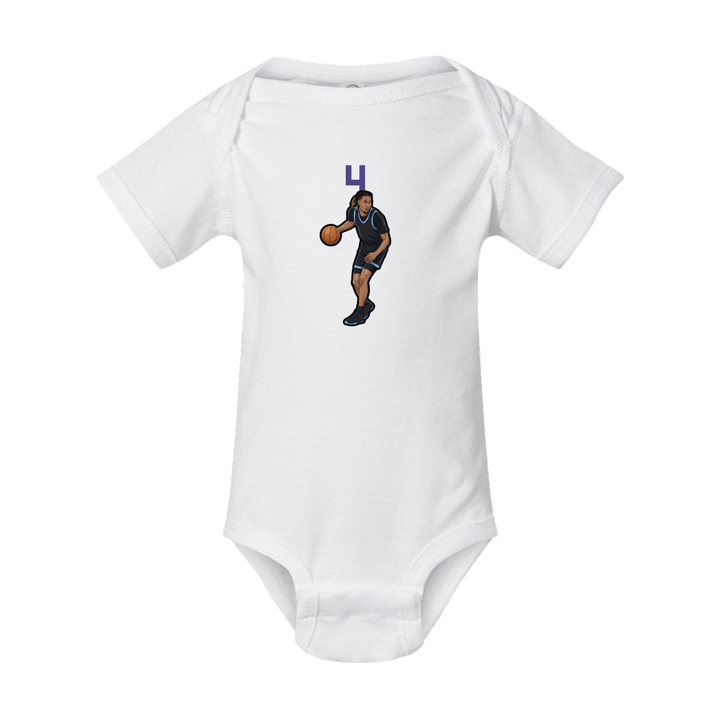 Baby Onesie — Number Top in White