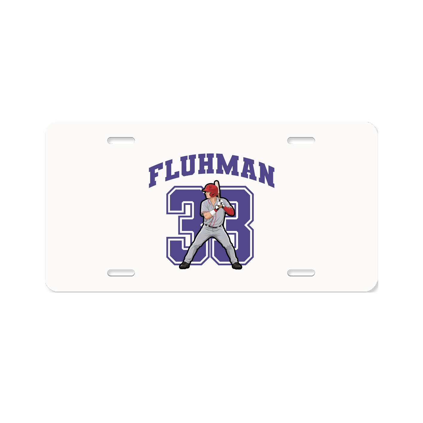 License Plate — Number in Classic