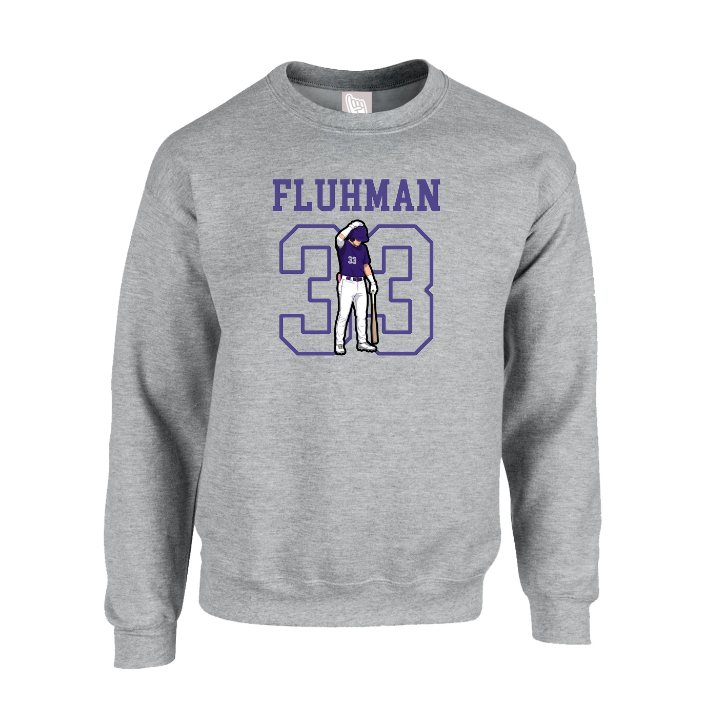 Fleece Crew — Shirsey in Grey