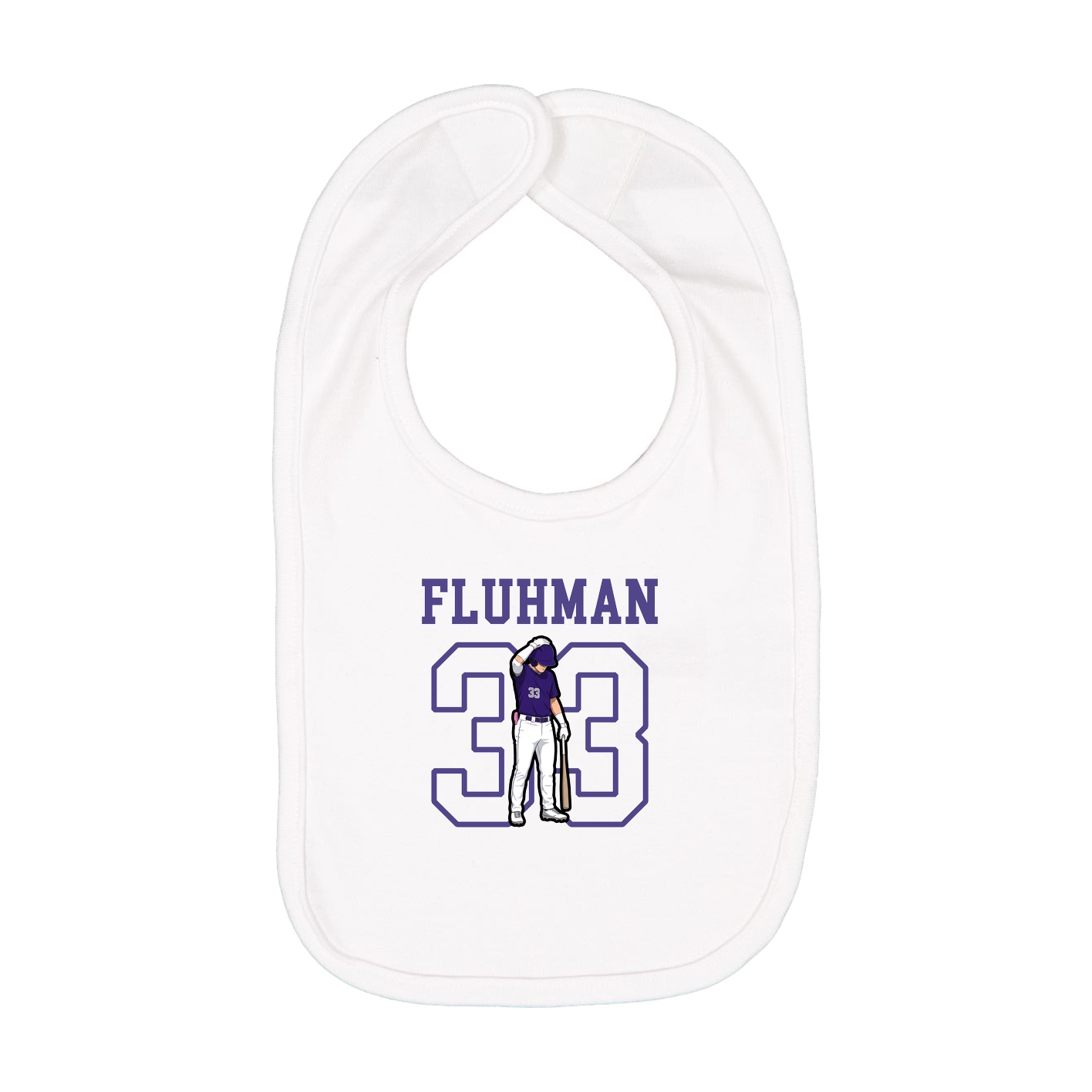 Infant Bib — Shirsey in White