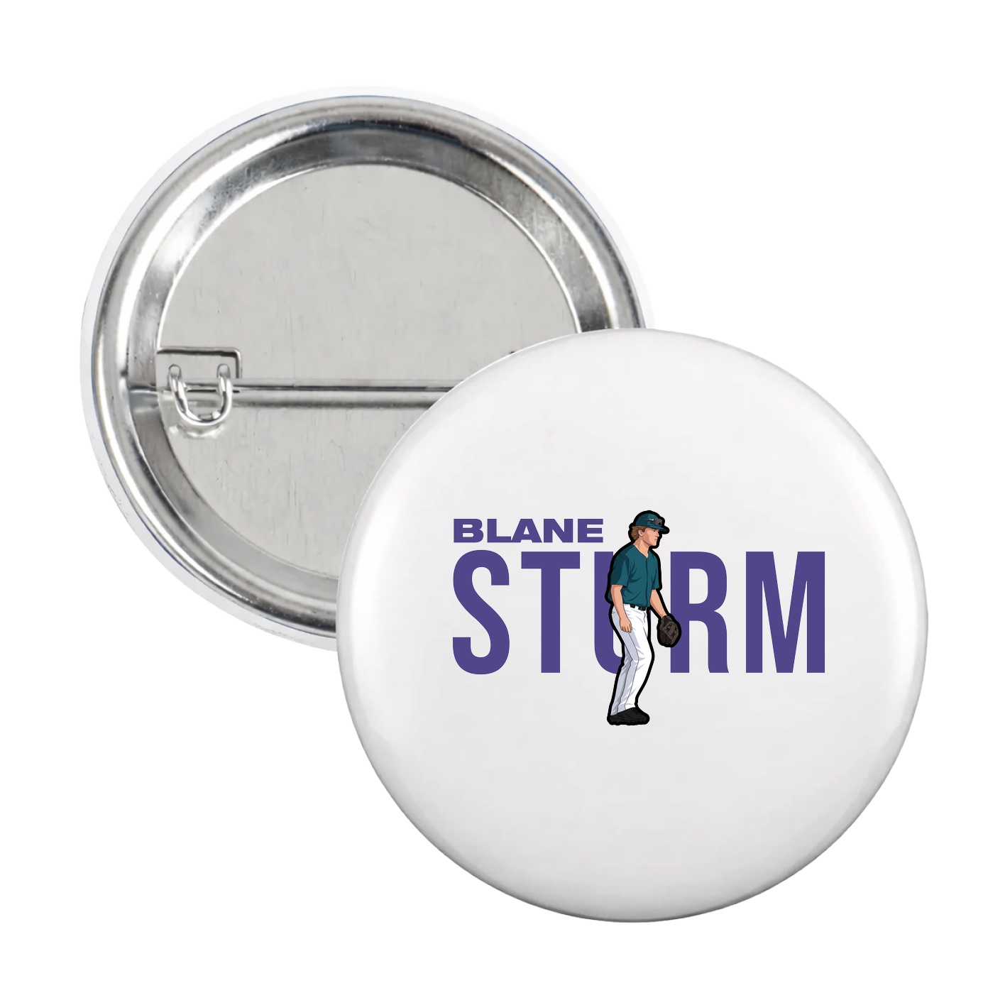 Game Day Button — Player Name in White